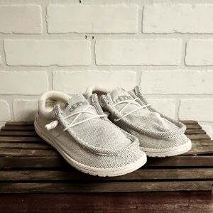 Hey Dude Stone White Slip-On Shoes